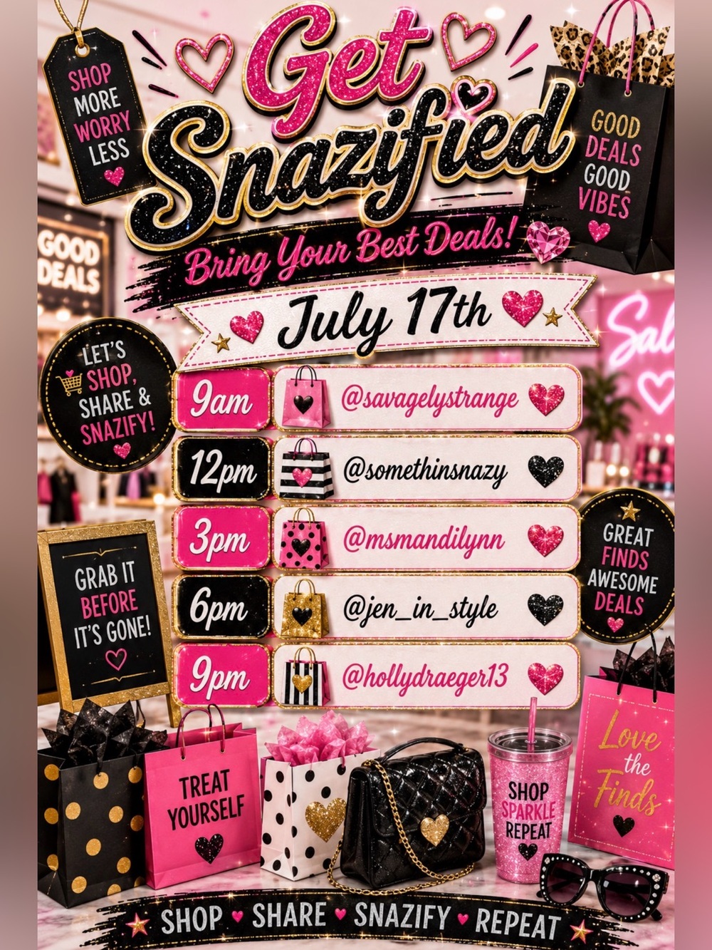 Get Snazified Weekend Getaway - SHARE TRAIN!!!